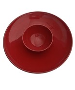 Waechtersbach Bowl Chip Dip Salsa Noble Excellence Germany 13&quot; Candy Red... - £19.59 GBP