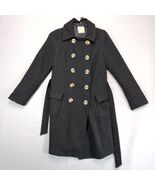 Old Navy Back Pea Coat Women&#39;s S Double Breasted, Tie Waist Belt Wool Blend - $56.01 CAD