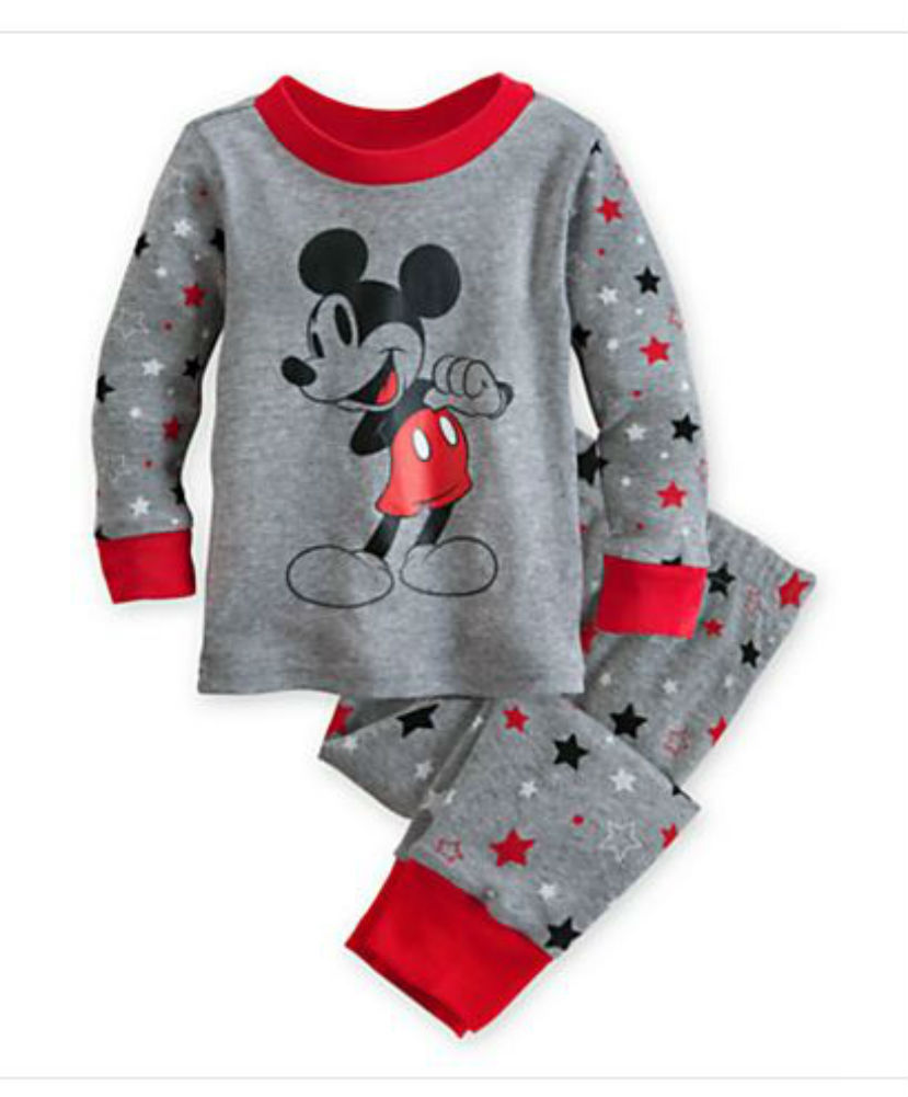 Disney Mickey Mouse Infant Boys Sleepwear Set T-Shirt Pajamas PJs 6-9m - $17.95