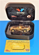 Racing Champions 1998 NASCAR 50th 24K Gold w/ Case M Martin #6 Valvoline Taurus - £3.11 GBP