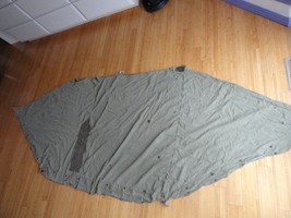 U.S. Military Standard Pup Tent Half Halve Od Green Vietnam Era 1 Side Only - £28.03 GBP