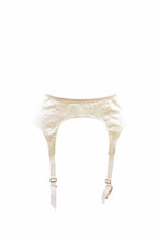 Agent Provocateur Womens Suspenders Elegant Solid Elastic White Size S - £71.49 GBP