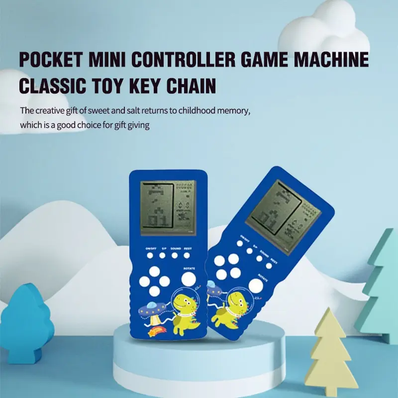 1Pcs Blue Retro Handheld Game Console Children Classic Nostalgic Game Machine - £10.29 GBP