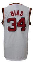 Len Bias #34 College Basketball Jersey Sewn White Any Size image 5
