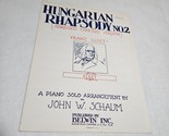 Hungarian Rhapsody No. 2 Abridged Concert Version Piano Solo by John W. ... - $5.98