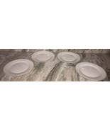 Set Of 4 Royal Norfolk White W/ Gold Trim Band Dinner Plates 10 1/2&quot; NEW... - $81.76 CAD