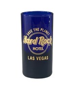 Cobalt Blue Shot Glass Save The Planet Hard Rock Hotel Gold Print Las Vegas - €5,14 EUR