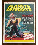 *FORBIDDEN PLANET (1956) Reproduction Belgian Poster Classic 1950&#39;s Sci-... - $666.38 MXN