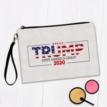 Keep America Great Trump 2020 : Gift Makeup Bag USA Donald American Flag MAGA - £9.50 GBP