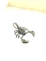 Scorpio Zodiac Scorpion Pendant Necklace Stainless Steel Jewelry Men - £4.63 GBP