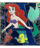 Disney Little Mermaid Storybook Initial A Ariel Flounder Pin - £20.30 GBP