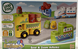 Leap Frog Leap Builders Soar and Zoom Vehicles 22 Pieces New Unopened - $14.84