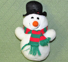 1986 Dakin Snowman 8&quot; Stuffed Animal Made In Korea Plush Vintage Christmas Toy - £8.49 GBP