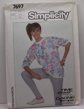 Simplicity 7697 Sewing Pattern Sz Small Sweatshirt - £14.93 GBP