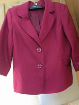Womens Jackets - EWM Size 12 Polyester Pink Jacket - £14.15 GBP