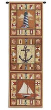 17x48 HARBOR ICONS Lighthouse Nautical Anchor Sailboat Tapestry Wall Han... - $79.20