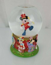 Marching Band Mickey Mouse Water Snow Globe Snowglobe Glitter Pinocchio Dumbo - $29.69