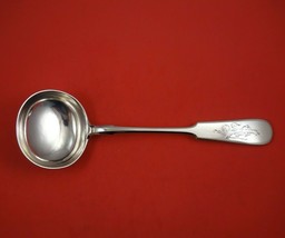 Russian Sterling Silver Soup Ladle Massive 8.1 ozt. 12&quot; Serving Silverware - £380.31 GBP