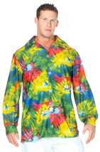 Underwraps Men&#39;s 60&#39;s Tie Dye Shirt, Multi, One Size - £69.71 GBP