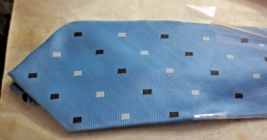 Hermes Paris Men&#39;s 100% Silk Ties Blue with Black and White Slash marks - $100.00
