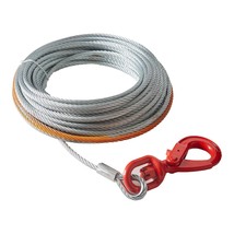 VEVOR Galvanized Steel Winch Cable, 3/8 Inch x 100 Feet 15,200 lbs Breaking Stre - £54.06 GBP