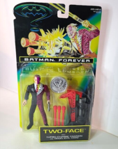 Batman Forever Two Face Action Figure Kenner 1995 Mint on card - $11.83