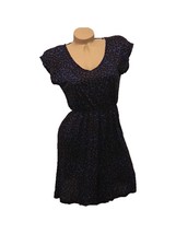 Blue leopard print dress small - $127.91 MXN