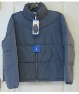 Three Dots Waist Length Puffer Jacket Coat Blue Women&#39;s Sz L-XXL NWT - $35.60
