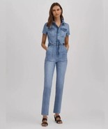 Women’s Good American Denim Zip Jumpsuit Size 5 (20-22) Jean jumper - £60.56 GBP