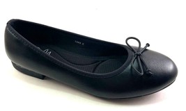 Di Maria 1044 Black Faux Leather Casual Comfort Ballet Flats - £35.28 GBP