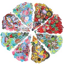 95 Pcs Assorted Styles Embroidered Patches Bulk Random Sew On Iron On Patch Appl - £25.15 GBP