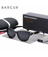 BARCUR Quality TR90 Women Sunglasses Polarized Cat eye Sun glasses Gradient - £21.36 GBP