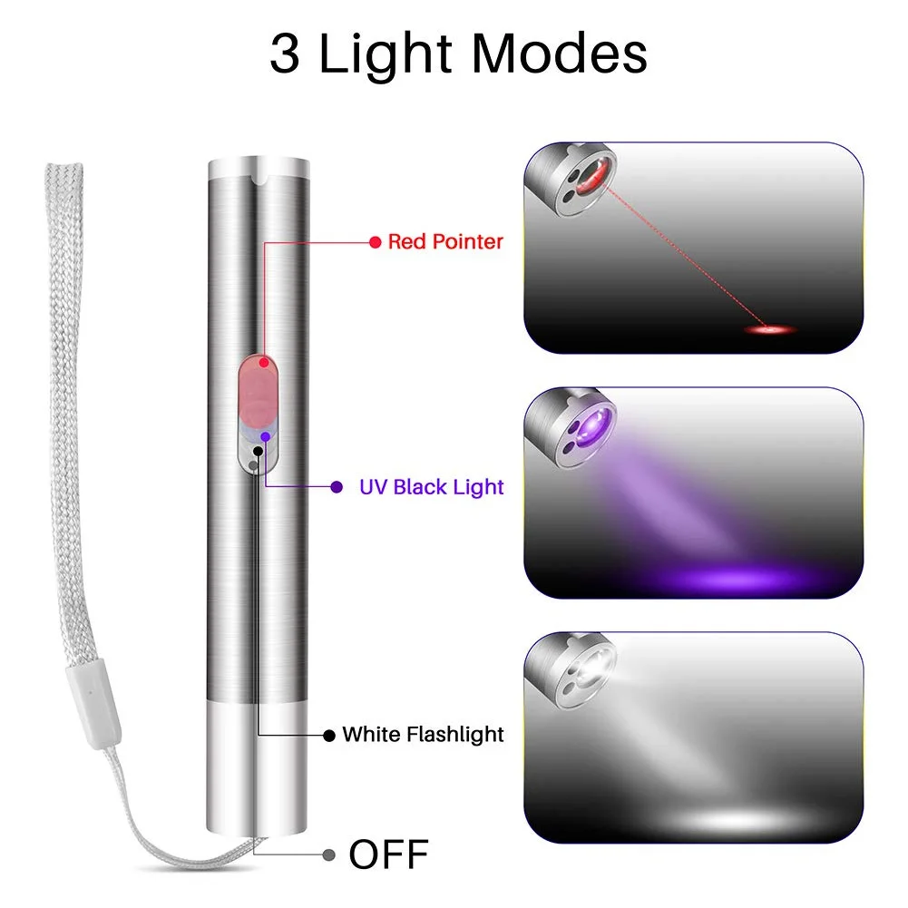3 in 1 rechargeable pointer toys usb charging cats command light training tools pjop thumb200