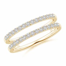 ANGARA Natural Diamond Double Ring, Girls in 14K Gold (Grade-HSI2, 0.48 ... - £788.65 GBP