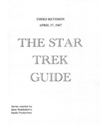 THE STAR TREK GUIDE revised 1967 original TV series writers handbook - $21.99