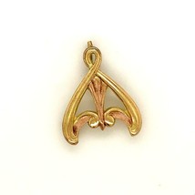 Vintage Sign 10k Gold Filled Bliss Bros Co Retro Art Nouveau Sweater Pin Brooch - £37.98 GBP