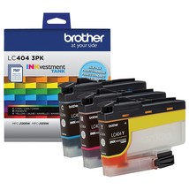 Brother LC4043PKS 3 Pack of Standard Yield Cyan, Magenta and Yellow -Ink -Cartri - £61.69 GBP