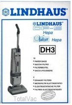 Lindhaus DH3 Vacuum Cleaner HEPA Bags - Genuine - $28.70