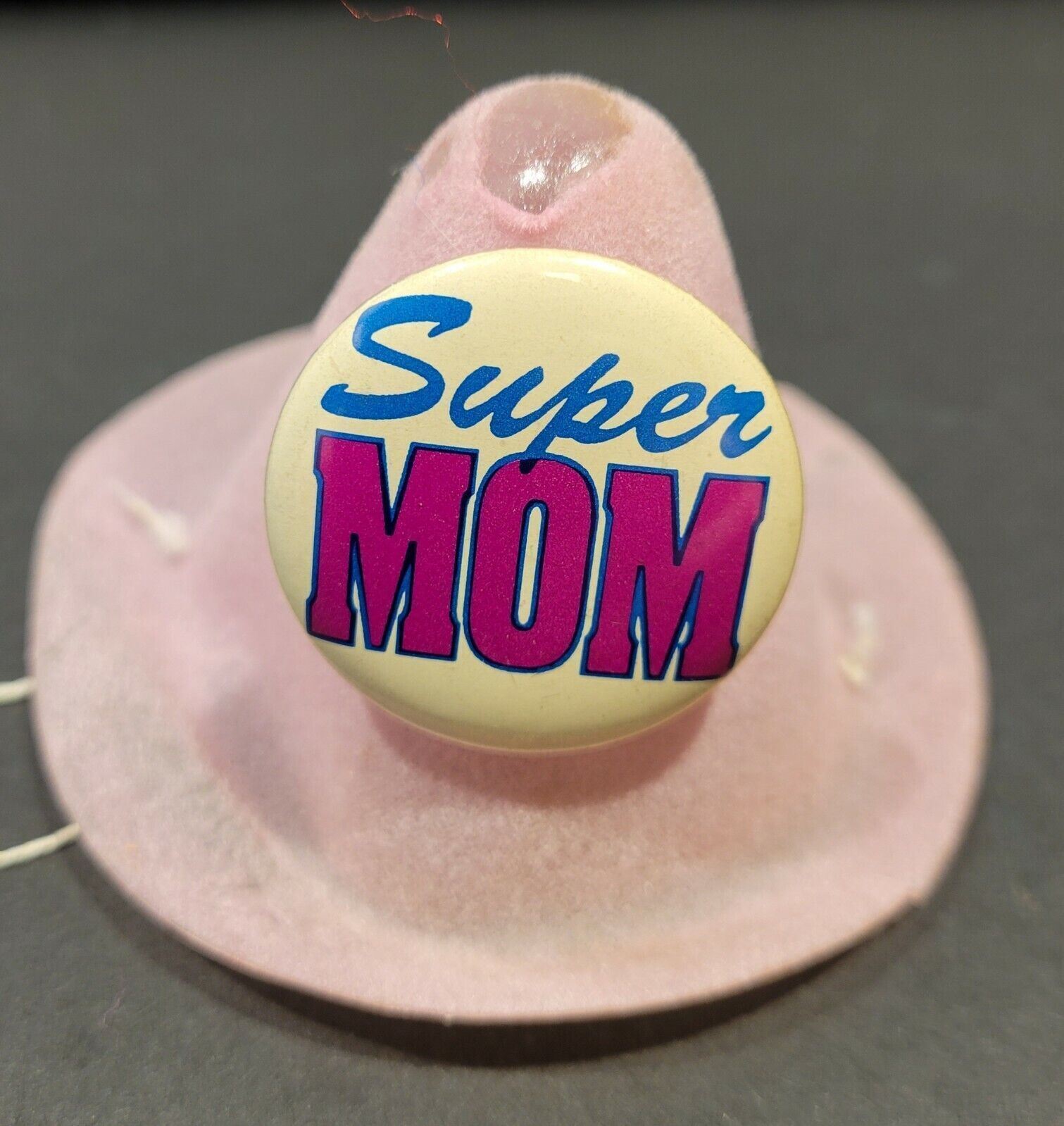 Vintage Thomas Dam Troll Super Mom Hat Accessory. Hat and Pin Only. - £8.83 GBP