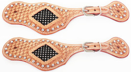 Horse Western Riding Cowboy Boots Leather Spur Straps Tack  7497 - $26.72