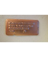 Vintage Charga-Plate Metal Copper Credit Token Columbus Ohio Signed - $570.99 MXN
