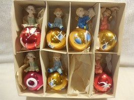 Vintage 1960&#39;s Fontanini Italy Angel Baby Christmas Ornaments w/Box Set of 7 - $105.95