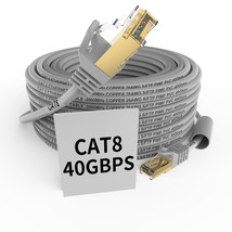 Cat 8 Ethernet Cable 100 FT High Speed Duty Poe Camera Long Ethernet Cab... - £40.24 GBP