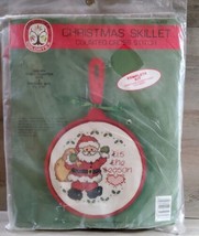 Colortex Vintage Cross Stitch Kit Christmas Hanging Skillet Design 7.5x12    - £18.50 GBP