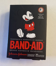 Band-Aid brand Mickey Mouse Collector&#39;s Series Adhesive Bandage 20 Assorted Size - £6.88 GBP