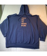 Take Me To Mars Elon Hoodie 4XL XXXXL Occupy Hooded Sweatshirt Alien Por... - $29.00