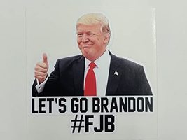 Let&#39;s Go Brandon Trump Thumbs up | #FJB vinyl bumper stickers 6&quot; x 1.5&quot; ... - £3.10 GBP