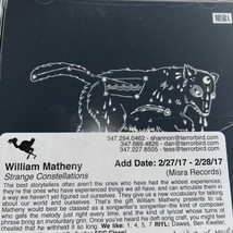Strange Constellations William Matheny (CD, 2017) - £7.98 GBP
