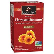 Bravo Herbal Tea Absolute Chrysanthemum 20Bags Eyesight Cholesterol Level NoGMO  - £5.60 GBP