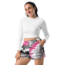 New Women’s XS-3XL Athletic Shorts Tie Dye Stretch Elastic Waist Pockets  - £20.34 GBP+